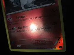 RESHIRAM REVERSE HOLO POKEMON CARD 26/114 BLACK & WHITE NEVER PLAYED EX+ NM- - Image 2