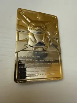 Pikachu Pokemon Card 23k Gold Plated Limited Edition Burger King 1999 Nintendo - Image 4