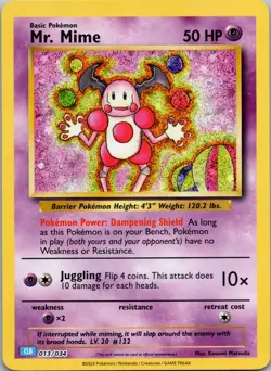 Mr. Mime Classic Collection Trading Card Game Classic 013/034 NM - Image 1