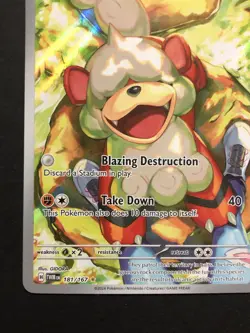 Pokemon TCG Hisuian Growlithe Twilight Masquerade Full Art Holo Card 181/167 - Image 5