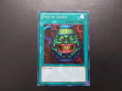 Yugioh - Pot of Greed LCJW-EN061 Secret Rare 1st Edition - Image 1