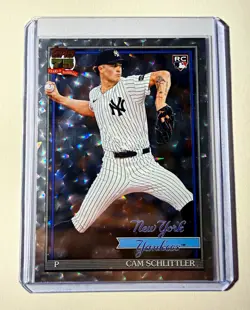Topps 2026 1991 Topps Baseball Insert Cam Schlittler RC #T91-86 Yankees Series 1 - Image 1