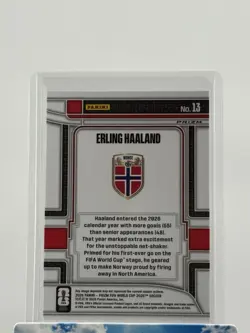 ERLING HAALAND 2026 Panini Prizm FIFA World Cup Scorers Club Silver NORWAY #13 - Image 2