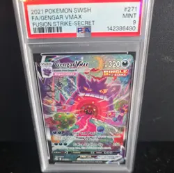 Pokemon 2021 Fusion Strike Gengar VMAX 271/264 Secret Rare Alt Art Holo PSA 9 - Image 1