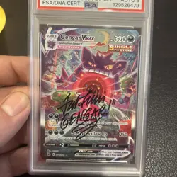 Pokemon Gengar VMax 271/264 Art Secret Fusion Strike PSA auto 9 ted Lewis - Image 3