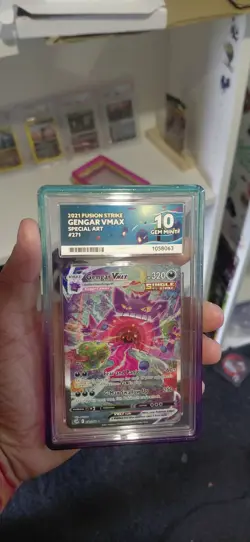 Gengar Vmax Alt Art 271/264 ACE 10 GEM MINT Fusion Strike Pokemon TCG - Image 1