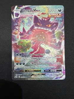 Pokemon Gengar VMAX Alt Art Full Art Holo 271/264 Fusion Strike 320 Lo - Image 1