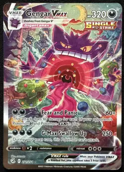 Gengar VMAX - 271/264 Alt Art Swsh08: Fusion Strike Pokemon TCG - Image 3