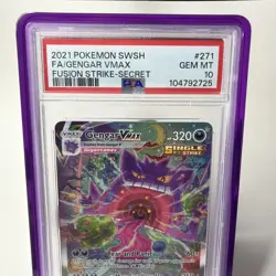 Pokemon Card Gengar VMAX 271/264 Fusion Strike PSA 10 Gem Mint✅ - Image 2