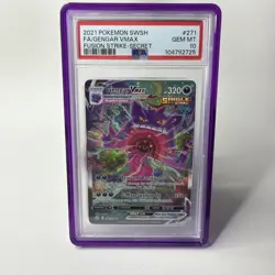 Pokemon Card Gengar VMAX 271/264 Fusion Strike PSA 10 Gem Mint✅ - Image 3