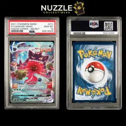 PSA 10 Gengar VMAX 271/264 Fusion Strike Alternate Art Pokemon TCG - Image 3