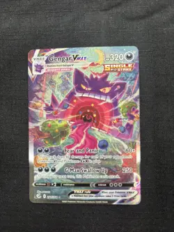 Gengar Vmax 271/264 Fusion Strike Secret Rare Alternate Art Pokemon Card - Image 1