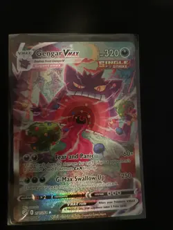 Gengar Vmax 271/264 Fusion Strike Secret Rare Alternate Art Pokemon Card - Image 1