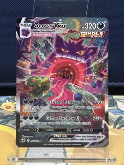 Gengar VMAX Alt Art Secret Rare Holo 271/264 Pokemon Fusion Strike - SEE DESC. - Image 1
