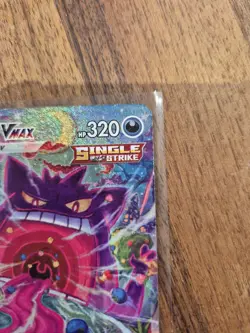 Pokemon Gengar VMAX Alt Art TCG 271/264 Fusion Strike English Damaged - Image 2
