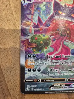 Pokemon Gengar VMAX Alt Art TCG 271/264 Fusion Strike English Damaged - Image 4
