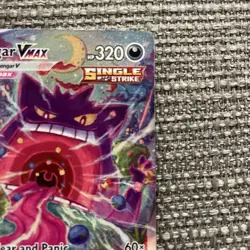 Pokemon Cards Gengar Vmax Fusion Strike Secret 2021 Full Art 271/264 - Image 4
