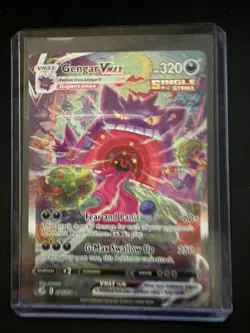 Pokemon Cards Gengar Vmax Fusion Strike Secret 2021 Full Art 271/264 - Image 1