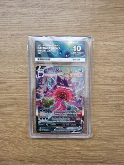 Pokemon TCG Gengar VMAX Alt Art 271/264 Fusion Strike ACE 10 - Image 1
