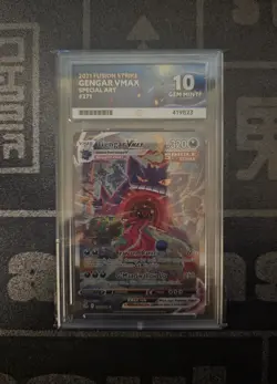 Gengar VMAX Fusion Strike 271/264 ACE 10 Pokemon Card - Image 1