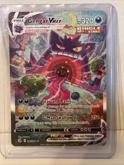 Pokemon TCG Swsh08: Fusion Strike - Gengar Vmax 271/264 Alternate Art NM/LP - Image 1