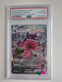 Pokemon TCG Gengar VMAX Fusion Strike 271/264 - PSA 10 - Image 1
