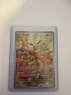 Pokemon Eevee TCG Scarlet & Violet Twilight Masquerade Illustration Card 188/167 - Image 1