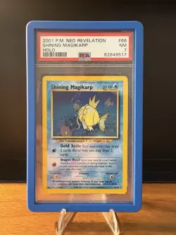 Pokemon Neo Revelation 2001 Shining Magikarp Card 66/64 - PSA 7 NEAR MINT - Image 1