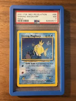 Pokemon Neo Revelation 2001 Shining Magikarp Card 66/64 - PSA 7 NEAR MINT - Image 3