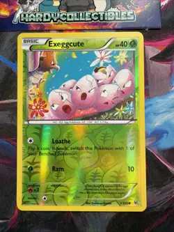 Pokemon TCG Exeggcute Roaring Skies 1/108 Reverse Holo - Tomokazu Komiya LP - Image 1