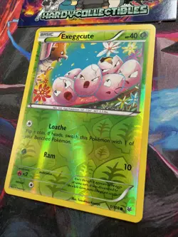 Pokemon TCG Exeggcute Roaring Skies 1/108 Reverse Holo - Tomokazu Komiya LP - Image 2