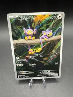 Aipom 211/182 Illustration Rare Paradox Rift Pokemon Card LP+ Condition - Image 1