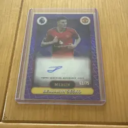 Topps Merlin Benjamin Sesko Man Utd 6 Card Bundle. Auto, numbered and refractor - Image 1