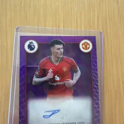 Topps Merlin Benjamin Sesko Man Utd 6 Card Bundle. Auto, numbered and refractor - Image 4