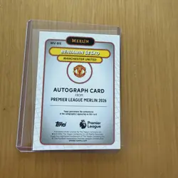 Topps Merlin Benjamin Sesko Man Utd 6 Card Bundle. Auto, numbered and refractor - Image 5