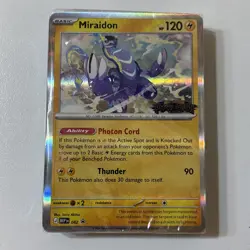 Miraidon MEP 082 SEALED Black Star Promo Stamped Pitch Black Pokemon TCG NM - Image 1