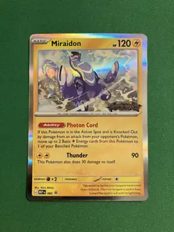 Miraidon 082 Pitch Black Prerelease Stamped Promo MEP EN PBL - Image 1