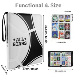 9-Pocket 900 Card Binder Compatible with Football Cards, Soccer Cards, Sport ... - Image 2