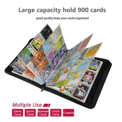 9-Pocket 900 Card Binder Compatible with Football Cards, Soccer Cards, Sport ... - Image 3