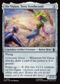 Magic the Gathering - Marvel super heroes - 0256 - Viv Vision, Teen Synthezoid - Image 1