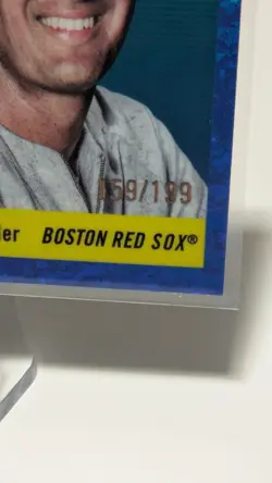 2025 Topps Chrome Platinum - Ted Williams #351 Blue Mini Diamond Refractor /199 - Image 3