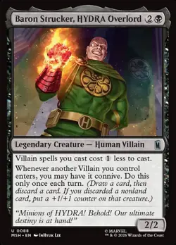Magic the Gathering - Marvel super heroes 0088 - Baron Strucker, HYDRA Overlord - Image 1