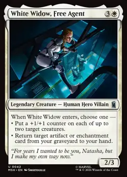 Magic the Gathering - Marvel super heroes - 0042 - White Widow, Free Agent - Image 1