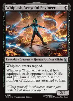 Magic the Gathering - Marvel super heroes - 0121 - Whiplash, Vengeful Engineer - Image 1