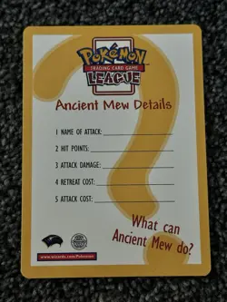 Pokemon TCG Ancient Mew Promo Holo - Pokemon the first movie 2000 - Image 3