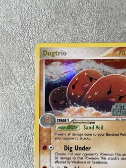 Dugtrio 5/100 EX Crystal Guardians Reverse Holo Stamped 2006 Pokemon Card LP/NM - Image 3