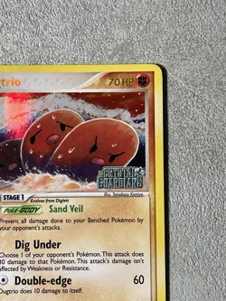 Dugtrio 5/100 EX Crystal Guardians Reverse Holo Stamped 2006 Pokemon Card LP/NM - Image 4