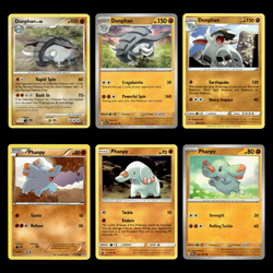 Switch Donphan Phanpy 132.0 Sun Moon Pokemon Cards Collection Set TCG - Image 1