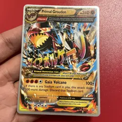 Pokemon TCG Primal Groudon EX - 2015 86/160 World Championships Decks Card - Image 1