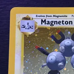 Magneton 9/130 Pokemon TCG Base Set 2 Holo Foil Rare Card Lightly Played LP - Image 2